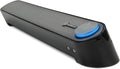 GOgroove Computer Speaker Mini Soundbar - USB Powered PC Sound Bar with Easy Setup Wired AUX Stereo Audio Microphone Port Volume Control Knob Under Monitor Design for Desktop (Black)