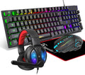 Gaming Keyboard and MouseHeadphonesMouse padAll in One Combo for PC Gamers and Xbox and PS4 Users