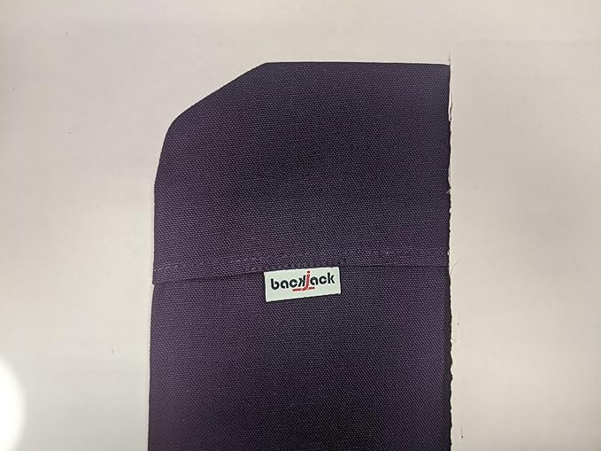 Original BackJack -MADE IN THE USA- Folding Tough Duck Purple Lightweight Floor Seating Chair for Gaming Families Parents Daycare Back Support Reading Yoga Meditation Dorm School