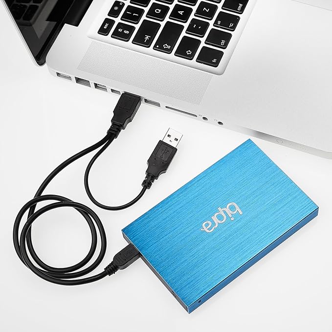 750Gb 750 Gb 2.5 Inch External Hard Drive Portable USB 2.0 - Blue -NTFS