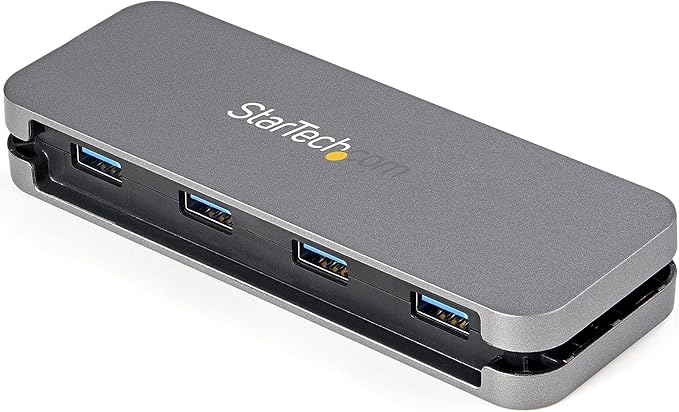 StarTech.com 4 Port USB 3.0 Hub - USB-A to 4X USB-A - SuperSpeed 5Gbps Portable USB 3.1 Gen 1 Type-A Hub - USB Bus Powered - Laptop/Desktop USB Hub with Long Cable 11 &amp Cable Management (HB30AM4A