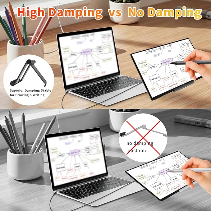 Portable Monitor Touchscreen for Mac 13.3 2.5K Touch Screen Monitor with Protective Sleeve USB-C Plug &amp Play 1500:1 0.22 Ultra-Thin Laptop Screen Extender for Mac Laptop PC Switch