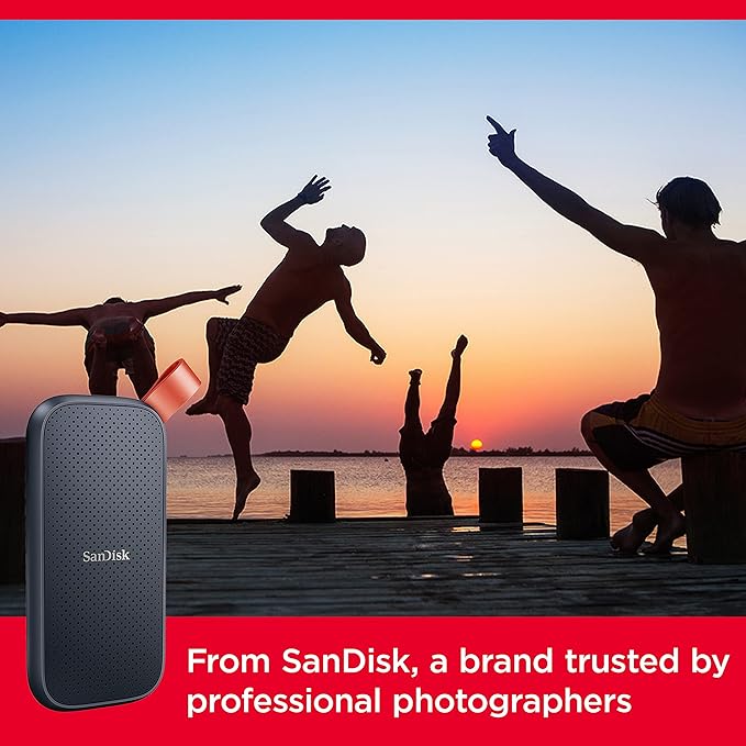 SanDisk 2TB Portable SSD - Up to 800MB/s USB-C USB 3.2 Gen 2 Updated Firmware - External Solid State Drive - SDSSDE30-2T00-G26