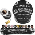 Black Mouse Pad with Stitched Edge Non-Slip Rubber Base Ouija Board Witch Pattern MousePad with Wrist Guard and Keyboard Wrist GuardOffice Accessories Desk Decor for Computers Laptop Cartoon