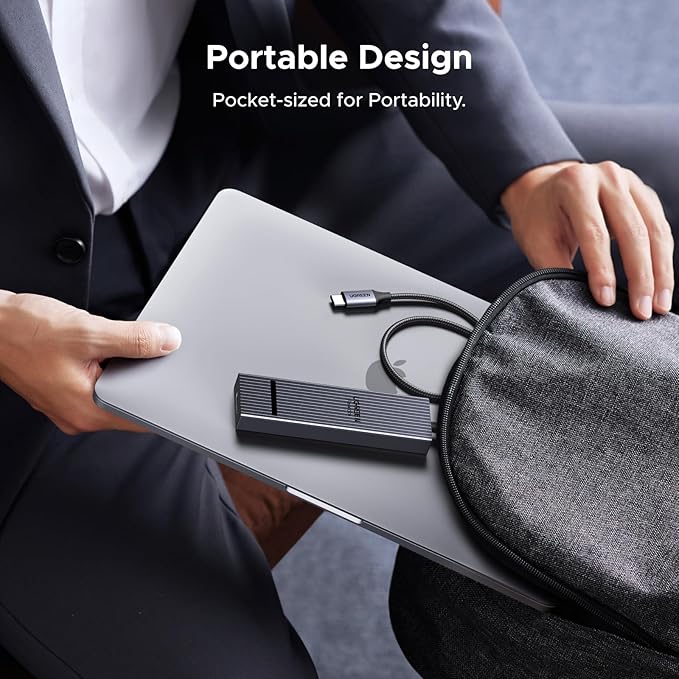 UGREEN Revodok Pro 6 in 1 USB-C Hub to DisplayPort 4K 60Hz 100W Power Delivery 10Gbps USB-A and USB-C 3.2 for MacBook Pro/Air iPad Pro Thinkpad Rog Ally and More.