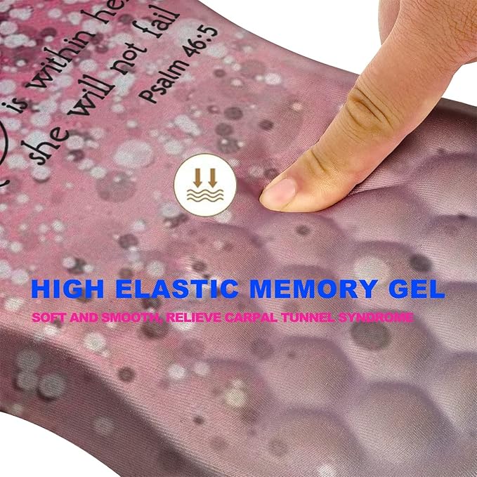 Mouse Pad Wrist Support Ergonomic Mouse Pad with Massage Dot Comfortable Computer Mouse Pad for Laptop Wrist Rest Pain Relief Mousepad with Non-Slip PU Base for Office &amp Home 12 x 8 in