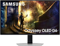 Samsung 27 Gaming Monitor G6 G61D Odyssey OLED QHD 240Hz 0.03Ms Silver Matte Height Adjustable and Pivot LS27DG612SMXUE