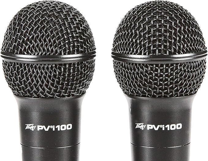 Peavey Pvi 100-2 Pack Dynamic Cardiod Microphones