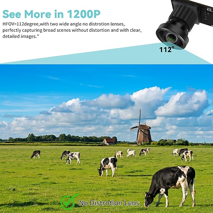 MMlove USB Stereo Camera Module 1200P 60FPS Global Shutter USB Webcam with Synchronous Dual Lens600P 120FPS High Speed 3D Webcam 112° Wide Angle Lightburn Camera for VRPC/Laptop/Raspberry Pi