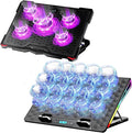 AICHESON Gaming Laptop Cooling Stand and S035 Purple Laptop Cooler Set