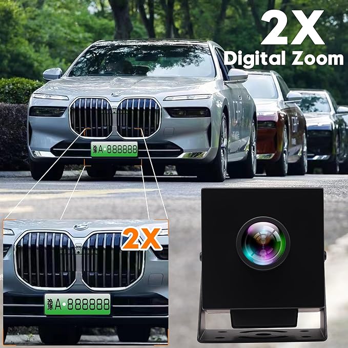 HDMI USB Camera 60fps High Speed Camera 4K HDMI USB3.0 Simultaneous Output PC Camera 2X Digital Zoom Camera with 120 Degree No Distortion Lens Supply for Church Services Worship Education Work