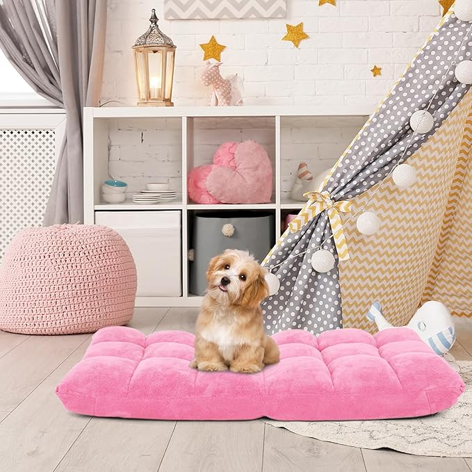 14-Position Floor Sofa Folding Gaming Sofa Chair Comfy Cushions &amp Study Steel Frame Angle Adjustable Sleeper Bed Couch Recliner (Pink)