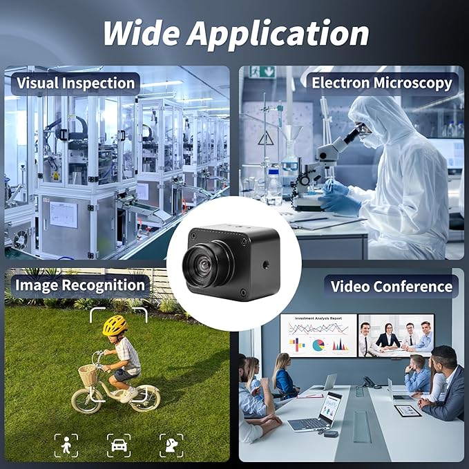 MOKOSE USB Camera 4K USB3.0 Manual Focus Webcam with 4.2mm Wide Angle Lens IMX678 1/1.8 8MP Sensor Support YUY2 Web Camera for Desktop Computer Laptop