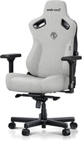 Anda Seat Kaiser 3 Large Gaming Chair for Adults - Ergonomic Gray Fabric Gaming Seat with Lumbar Support Comfortable Office Chairs with Neck Support - Heavy Duty Wide Computer Seat