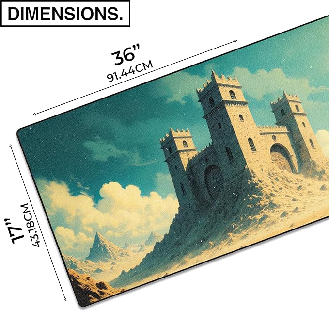 MPCO. Large Gaming Desk Pad - Fabric Desk Mats - Smooth Glide for Precision Gaming &amp Work