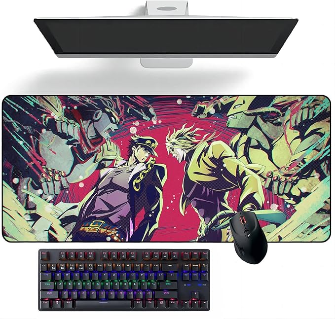 Anime Mouse pad JoJo's Bizarre Adventure Anime Mouse Pads Deskmat Keyboard Mat Large Mouse Pads Rubber Desk Mat 400mm*900mm*3mm