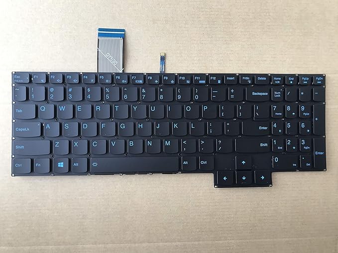 Original New for Lenovo IdeaPad Gaming 3 (15”) Gaming Laptop 15.6 Part Number: 82EY00FDUS US Black Backlit Keyboard Blue Word