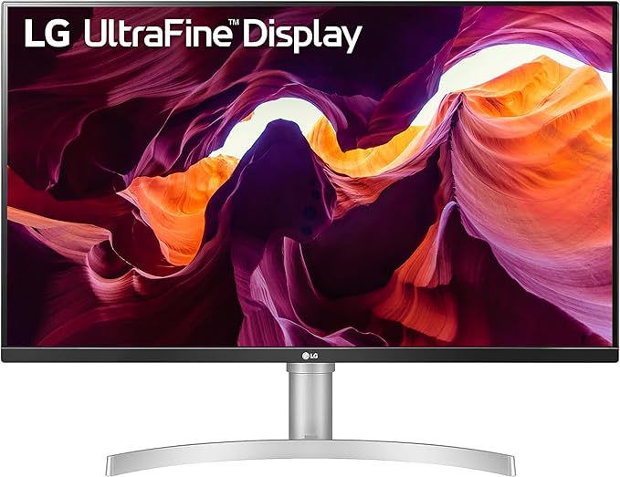 LG 27UL550-W 27-inch 4K UHD (3840 x 2160) Ultrafine Computer Monitor IPS AMD FreeSync Tilt/Height/Pivot Adjustable Stand HDR10 HDMI DisplayPort Black Stabilizer White
