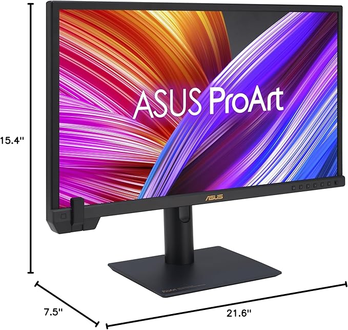 ASUS ProArt Display 24” 4K 12G-SDI HLG Professional Monitor (PA24US) - IPS UHD (3840 x 2160) 99% Adobe RGB 95% DCI-P3 ΔE &lt 1 USB-C Built-in Motorized Colorimeter Calman Ready 3 Year Warrant