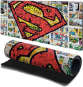 Head Case Designs Officially Licensed Superman DC Comics Collage Logos and Comic Book 23.62 x 11.81 x 0.12 inches (600 x 300 mm) - L Gaming Office Desk PC Keyboard Mouse Mat Pad
