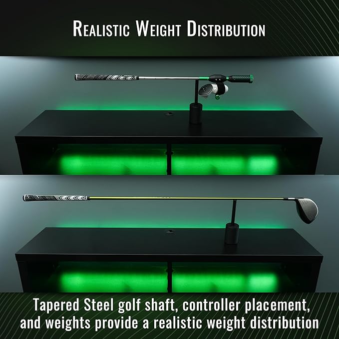 DeadEyeVR - DriVR Elite Chrome - Golf Club for Quest - Realistic VR Golf Simulator Handle - Weighted VR Golf Club Grip for Enhanced Play