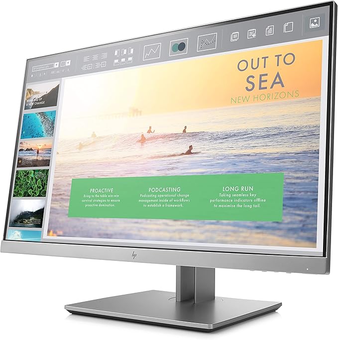 HP EliteDisplay E233 23-Inch Screen LED-Lit Monitor Silver (1FH46AA#ABA) (Renewed)