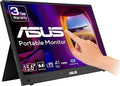 ASUS ZenScreen Touch 16” USB-C Portable Monitor (MB16AMTR) - Full HD IPS Built-in Battery Kickstand Tripod Socket Eye Care Compatible with Laptops Smartphones and Game Consoles 3 yr Warranty