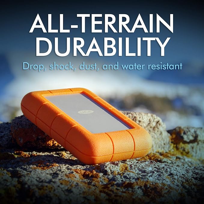 LaCie Rugged Raid Pro 4TB External Hard Drive Portable HDD – USB 3.0 Compatible – with SD Card Slot Drop Shock Dust Water Resistant for Mac and PC Computer Desktop Workstation Laptop (STGW4000800)