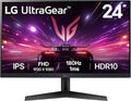LG 24GS60F-B Ultragear 24-inch IPS Gaming Monitor FHD (1920x1080) 180Hz 1ms AMD FreeSync G-Sync Compatible HDR10 HDMI DisplayPort Black