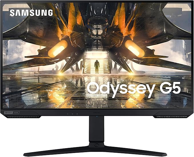 SAMSUNG Gaming Monitor 27 Inch 165hz Monitor Ultrawide Gaming Monitor IPS Monitor HDMI Monitor Adjustable Monitor QHD Monitor HDR10 G-Sync G50A (LS27AG500PNXZA) (Renewed)