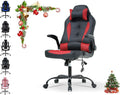 Gaming Chair Ergonomic Video Game Chair Computer High Back Office Desk Chair with Lumbar Support Adjustable Swivel Reclining Rolling PU Leather Game Chairs (Red and Black)