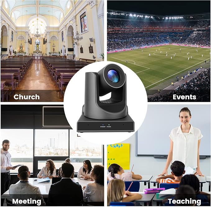 PTZ Camera Bundle with HDMI/SDI/USB/IP Streaming auto-Tracking (1 x 20x and 1 x 30x ptz Camera)