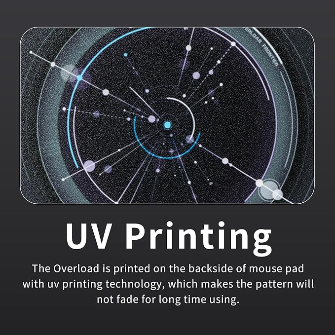 XVX Glass Mousepad Gaming Overload Black Tempered Glass Mouse Pads for GamingProfessional Large Mouse Mat 410mm*310mm Special Glass Surface with Improved Precision and Speed