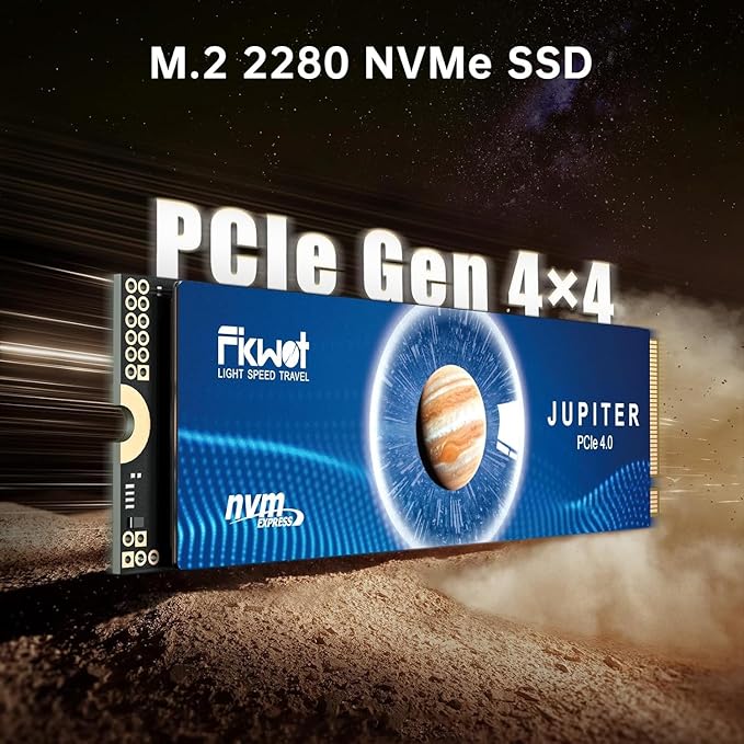FX991 M.2 SSD 2TB NVMe SSD M2 2280 PCIe Gen 4x4 Read Up to 7300MB/s Internal Solid State Drive for PS5 Laptop Desktop 3D QLC NAND