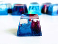 1 Pcs Handmade Seabed Landscape R4 Keycap Resin Artisan Backlit Switch SA Profile for Cherry MX RGB Gaming Mechanical Keyboard DIY Replace (multicolor)