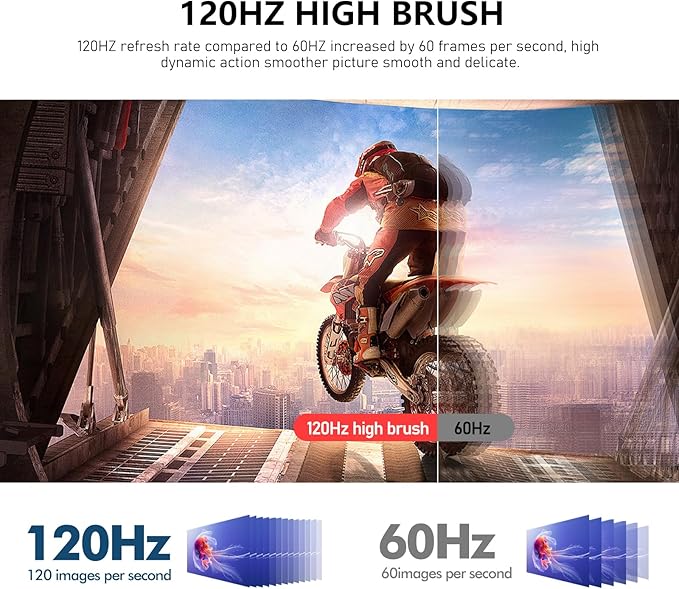 Gawfolk 24.5 Inch Gaming Curved Monitor Built-in Speakers 3000R 120Hz PC Screen Full HD 1080P HDMI 2.0 VGA Wall Mount Compatible 75 * 75mm