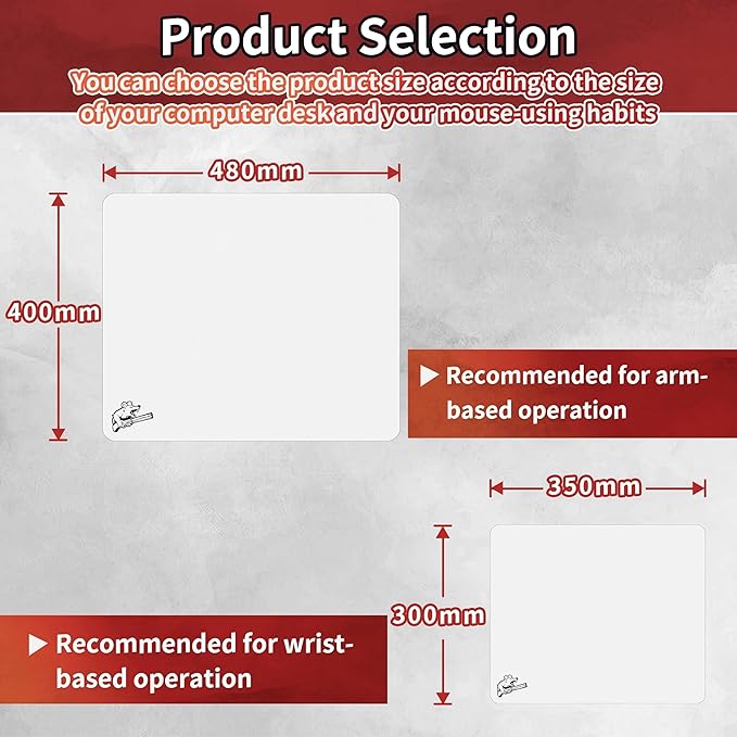 2.0 Ultra-Thin Tempered Glass Gaming Mouse Pad Designed for FPS Full-Coverage Anti-Slip BaseEtched Surface1.6mm Thin Glass LayerRedefine Your Shooting ExperienceWhite300mm*350mm