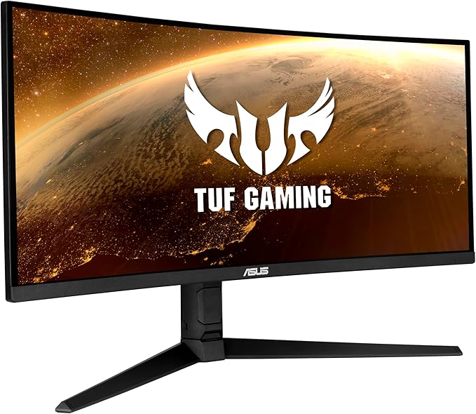 ASUS VG34VQL1B TUF 34 Inch Curved Gaming Monitor - WQHD (3440x1440) 165Hz 1ms Extreme Low Motion Blur FreeSync Premium Eye Care Height Adjustable DisplayHDR 400 DisplayPort HDMI USB