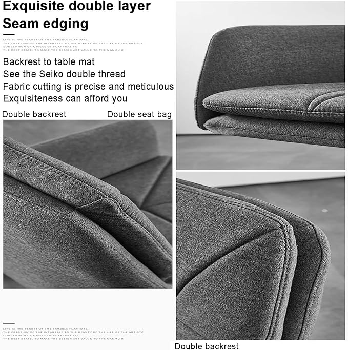 Office Chair Gaming Chair Computer Chair Modern Swivel Chair with Armrest Thick BackrestUpholstered Office Computer ChairAdjustable Desk Chair Conference Chair Armchair for Executive