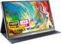 KYY Portable Monitor 15.6inch 1080P FHD USB-C HDMI Computer Display HDR IPS Gaming Monitor w/Premium Smart Cover &amp Screen Protector Speakers for Laptop PC MAC Phone PS4 Xbox Switch
