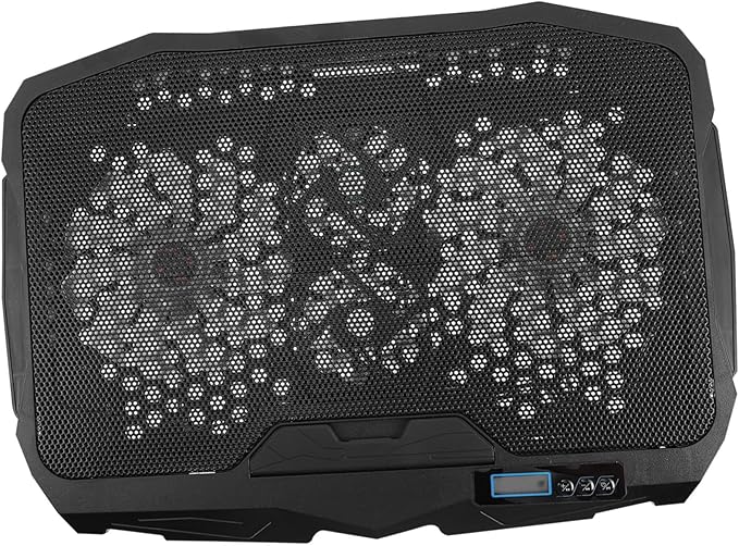 Gatuida Adjustable Laptop Cooler Stand Speed Silent Fan Metal Mesh Cooling Pad for Ergonomic Height Support Stable Ventilated Base for Cervical Spine Care Compatible with All Laptops