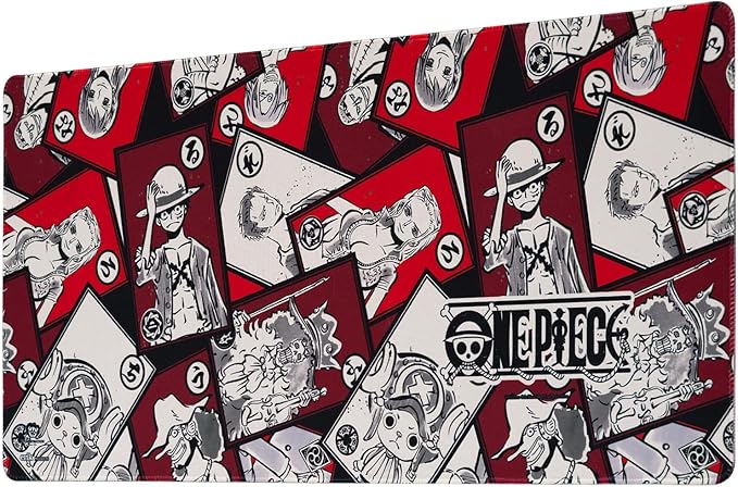 One Piece XXL Mouse Pad - MTG Playmat- 31.5 x 13.78 Non-Slip Rubber Base Gaming Mouse Pad Keyboard Mouse Mat - Manga Gifts