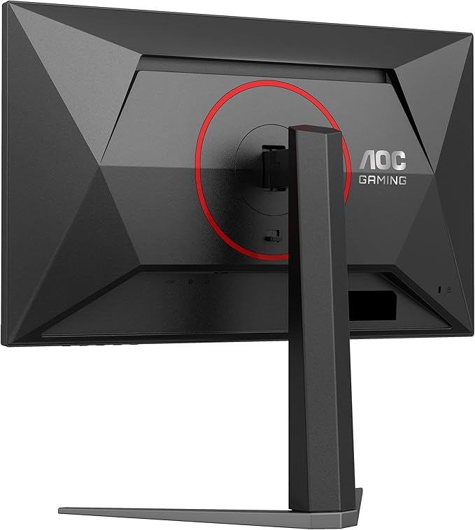 AOC 24G4 24 Gaming Monitor Full HD 1920x1080 IPS Panel 180Hz 1ms 1x HDMI 2.0 1x Display Port Adaptive-Sync Audio Earphone Out Console Gaming Ready 3-Year Zero-Bright-Dot
