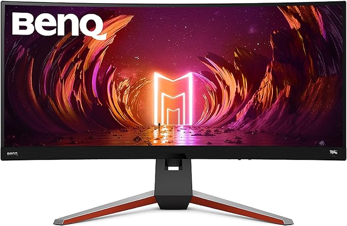 BenQ MOBIUZ EX3415R 34'' HDRi Curved SimRacing Monitor 144Hz 1ms FreeSync Premium (Renewed)