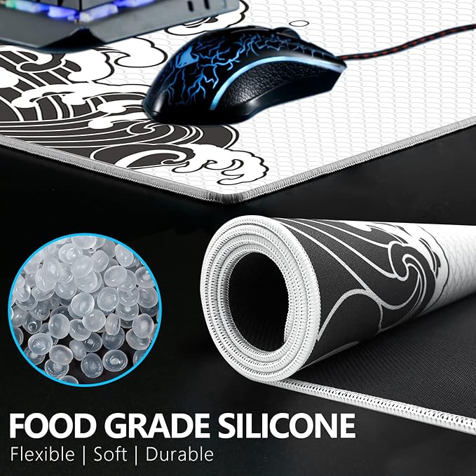 X-Raypad Aqua Control Plus Wave Gaming Mouse Pad Ultra-High Precision Mouse Pad with Perfect Speed and Control Capability Consistent X and Y Glide Designed for Fps Players with Low DPI Requirements