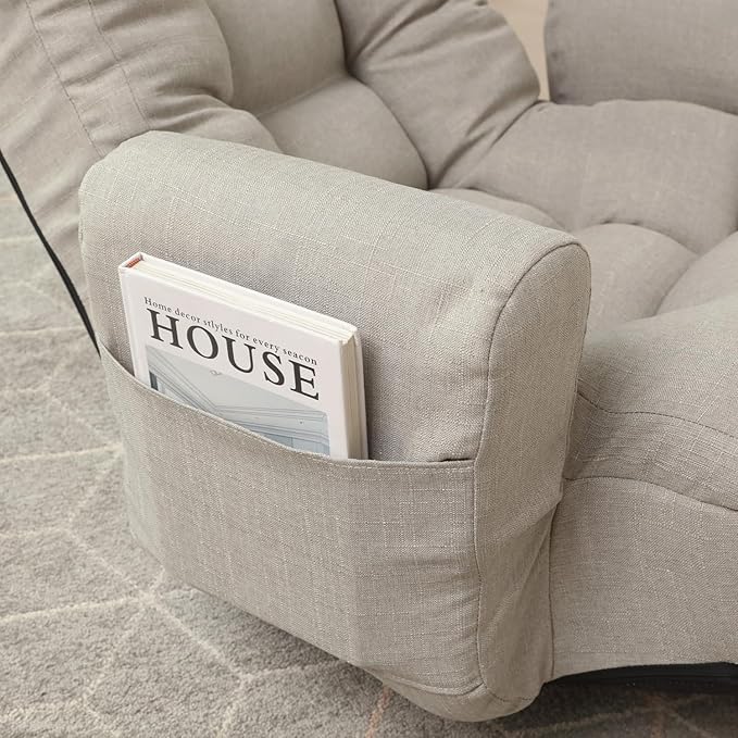 Adjustable Head and Waist Game Chair Lounge Chair in The Living Room 360 Degree Rotatable Sofa ChairRotatable Seat Leisure Chair