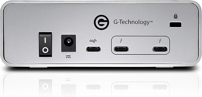 G-Technology 14TB G-DRIVE with Thunderbolt 3 and USB-C Desktop External Hard Drive Silver - 0G10427-1