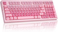 ZORNHER ZH980 Foundation Mechanical Keyboard95% Pink Creamy Keyboard with Number PadCute Jelly MOA Profile KeycapsCreamy Sounding Linear SwitchesHot-SwappableRGB Backlit