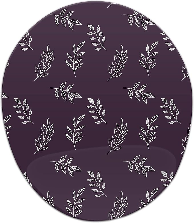 Ergonomic Mouse Pad with Wrist Rest Digital Printed Mouse Mat for Tendon Sheath Problems Non-Slip Base for Office and Home Size: 20 x 23 cm