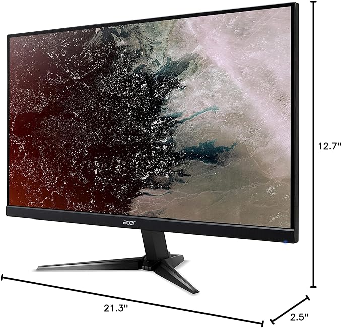 acer Nitro QG241Y Pbmiipx 23.8 Full HD (1920 x 1080) VA Gaming Monitor with AMD FreeSync Premium Technology Up to 165Hz 1ms (VRB) HDR10 (1 x Display Port 1.2 1 x HDMI 2.0 &amp 1 x HDMI 1.4)